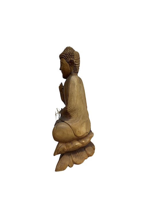 AristonLab Dekorativer Buddha aus Holz 52x32cm 1Stück