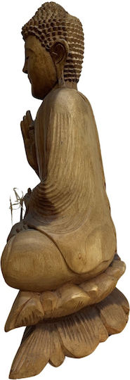 AristonLab Dekorativer Buddha aus Holz 52x32cm 1Stück