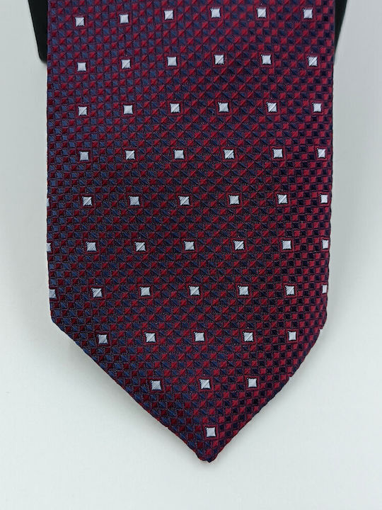 Suga Men's Tie Printed in Burgundy Color
