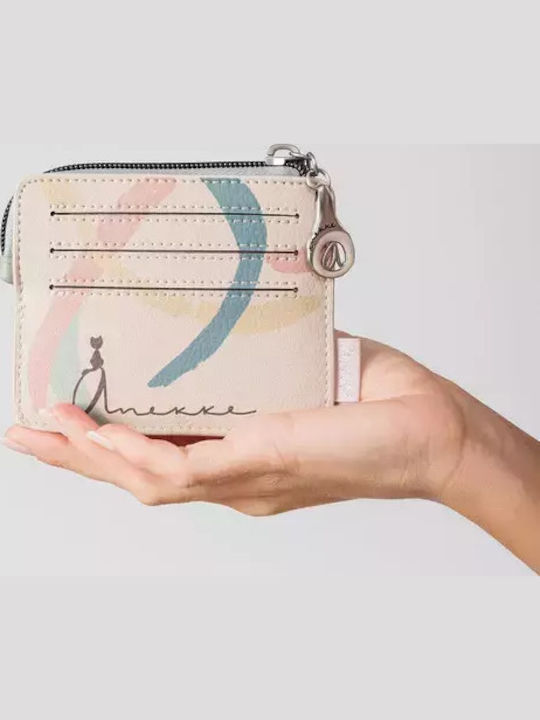Small Fabric Women's Wallet Classic Beige