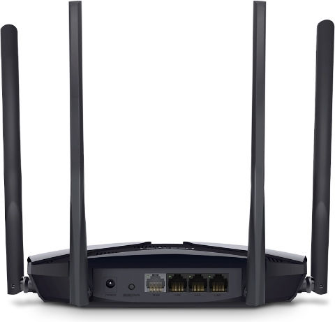 Mercusys MR3000X v1 Drahtlos Router Wi-Fi 6 mit 3 Anschlüssen Gigabit Ethernet