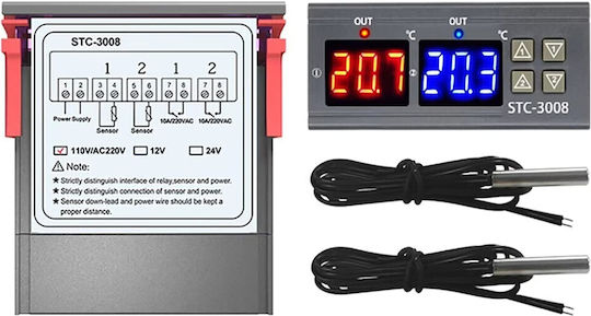 Termostat 230v Stc-3008 E6246