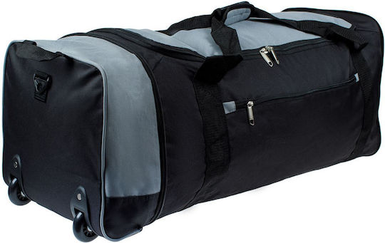 Geantă de voiaj 84lt Negru cu roți Textil L82xW32xH32cm