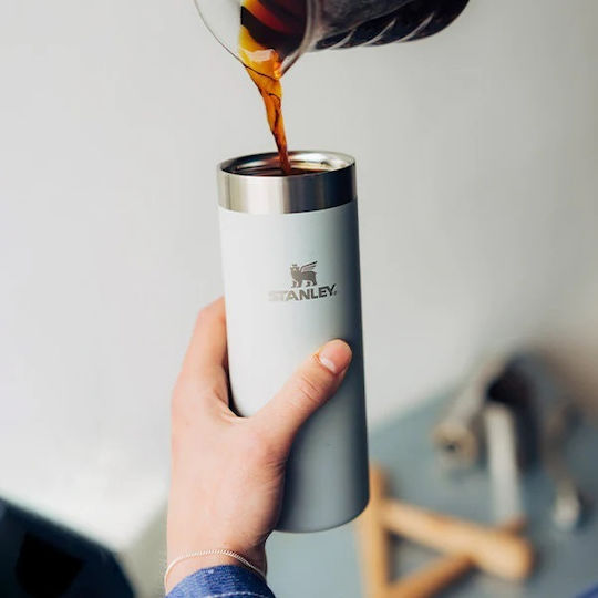 Stanley AeroLight Transit Glass Thermos Stainless Steel BPA Free 470ml Cream Metallic