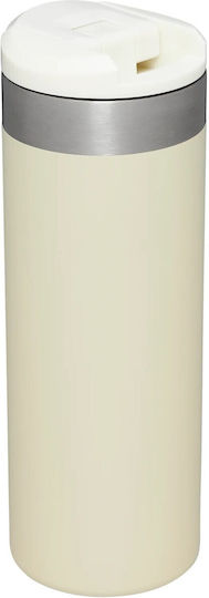 Stanley AeroLight Transit Glass Thermos Stainless Steel BPA Free 470ml Cream Metallic
