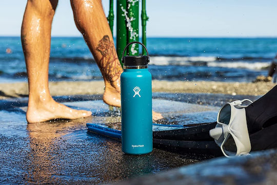 Hydro Flask Sticlă Termosuri Si Cani Termos Gura Largă Oțel Inoxidabil Fără BPA 1.2lt Neagră