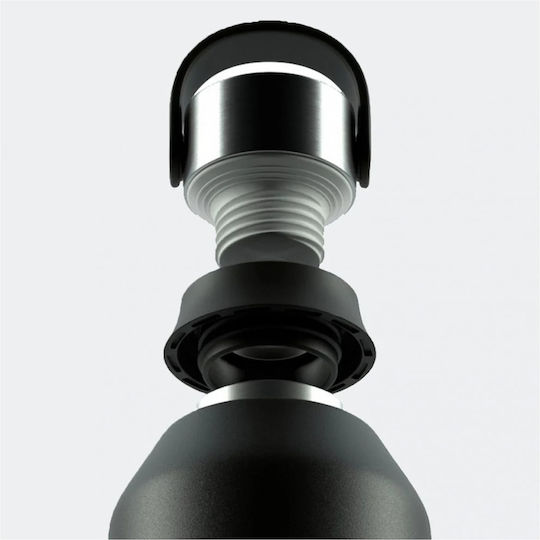 Chilly's Series 2 Μπουκάλι Θερμός Ανοξείδωτο BPA Free 350ml Black