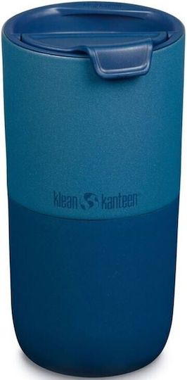 Klean Kanteen Rise Tumbler Glass Thermos Stainless Steel BPA Free 473ml Stellar with Straw and Handle