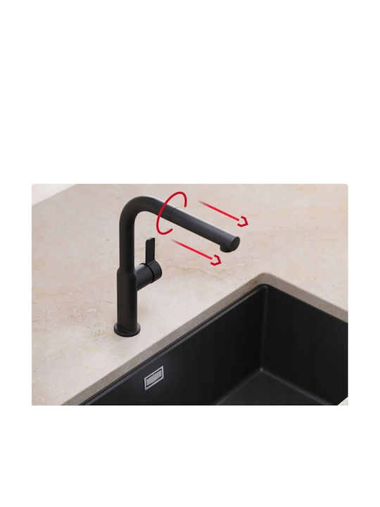 Teka Oval 938 Küchenarmatur Zähler Schwarz