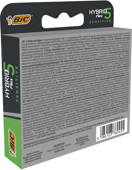 BIC Hybrid mit Gleitstreifen für empfindliche Haut 4Stück