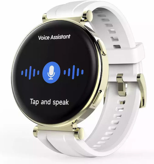HAMA 7000 43mm Smartwatch mit Pulsmesser (Weiß)
