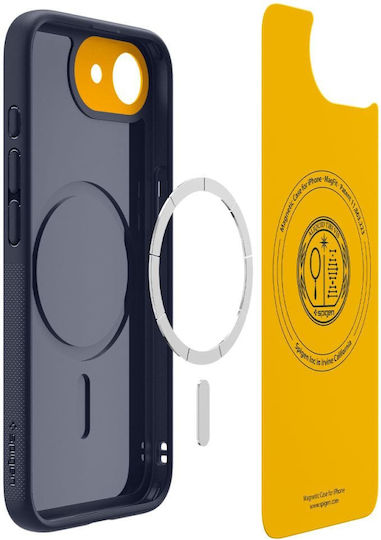 Spigen Nano Pop (MagFit) Silicone 0.3mm Navy Blue Back Cover (iPhone 17e / 16e)