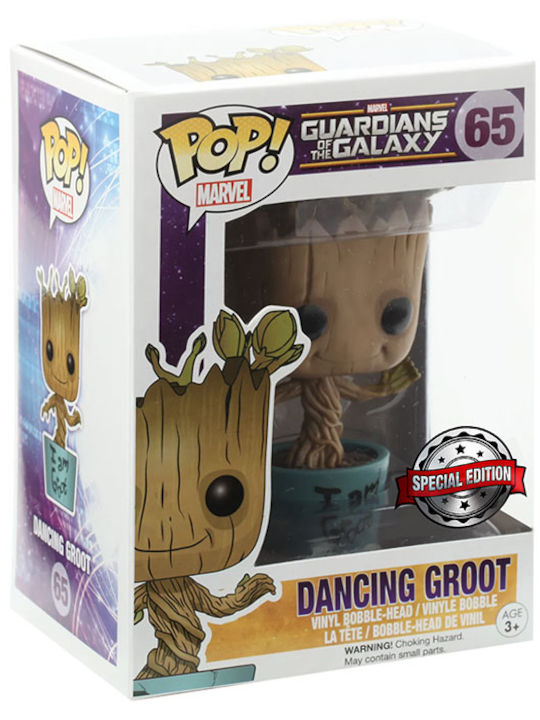 Funko Pop! Bobble-Head Marvel: Guardians of the Galaxy - Dancing Groot (I Am Groot) 65 Special Edition