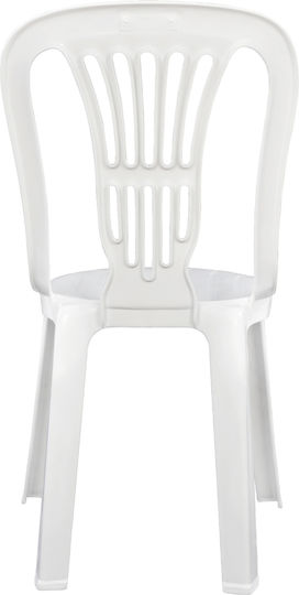 Outdoor Chair Plastic Vienna White 44x50x87cm