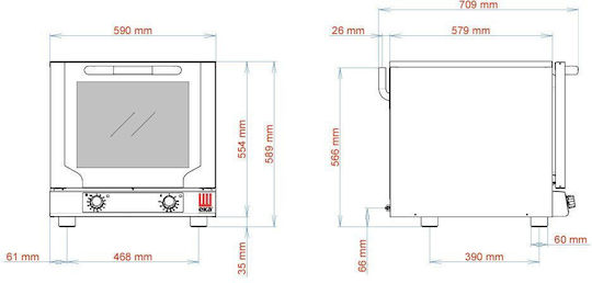 EKA Electric Oven 3.1kW EKF 423 NP