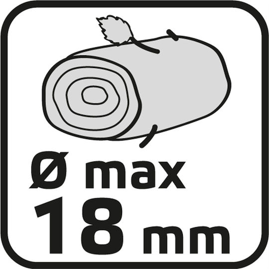 Verto Foarfecă de tăiere Lungime 19.5cm cu Diametru Maxim de Tăiere 18mm