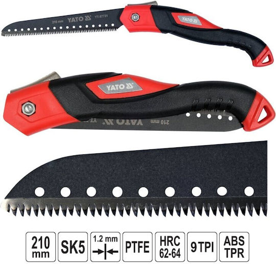 Yato Fierăstrău pliabil Ferăstrău de tăiat crengi 21cm