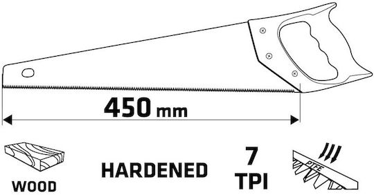 Verto Wood Pruning Hand Saw 45cm