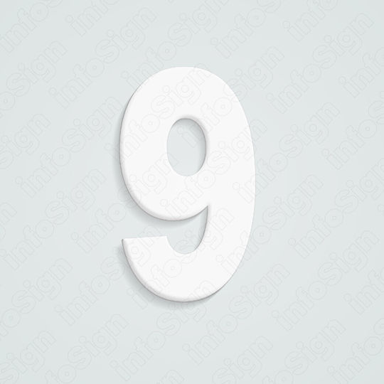 Infosign Sign with Number 7cm 16609