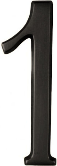 Zogometal Sign with Number in Black Color Matt 930