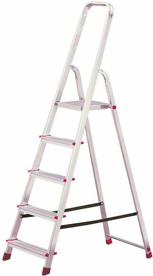 Krause Leiter Aluminium mit 3+1 Stufen