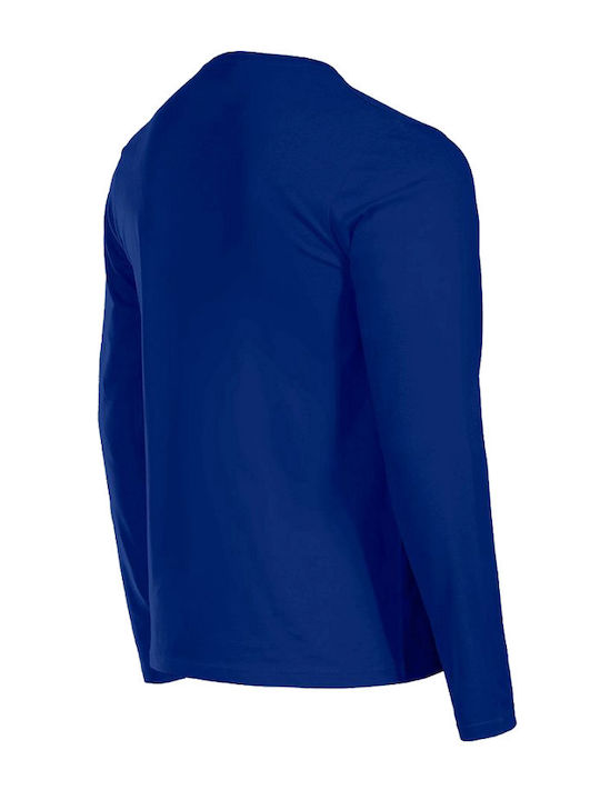 Stenso Kaos Royal Blue Μπλουζάκι Μακριά Μανίκια