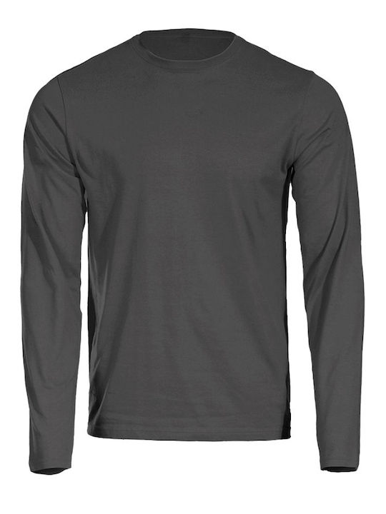 Stenso Kaos Graues Langarm-T-Shirt