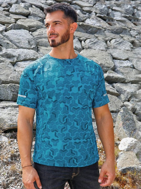 Stenso T-Shirt Εργασίας Πράσινο με Ανακλαστικές Ταινίες