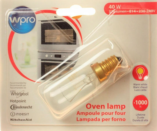Wpro CL T29 Ofenlampe 40W für Fassung E14