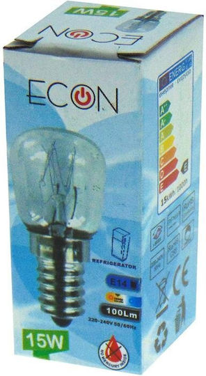 Econ Λαμπάκι Ψυγείου 15W για Ντουί E14