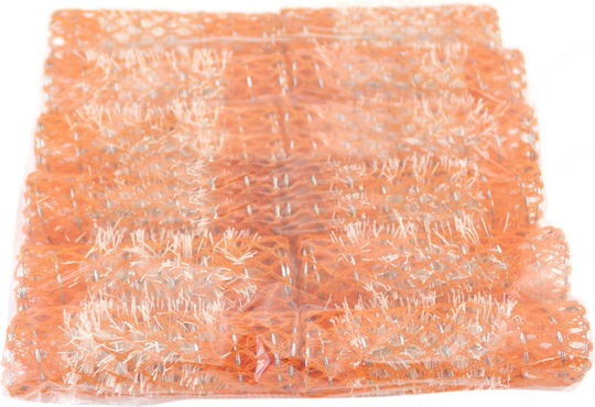 Assim 103 Lockenwickler Drahtgitter-Roller in Orange Farbe 12Stück