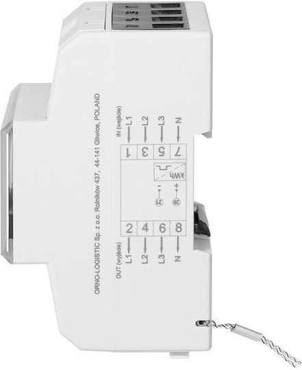 Orno Elektrische Messgeräte Digital Schiene Dreiphasig EM-3
