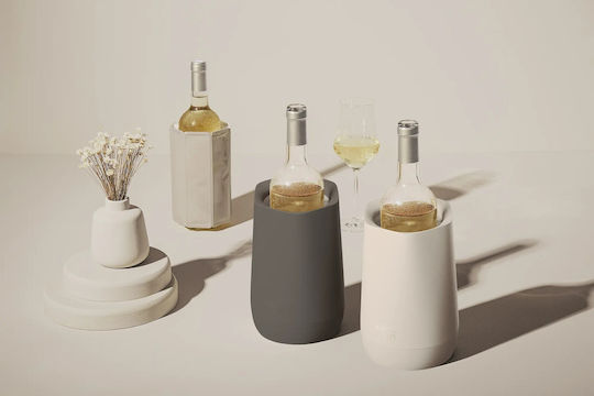 Vacu Vin Hexo Wine Cooler Beige with Dimensions 13.6x21.3x13.6cm