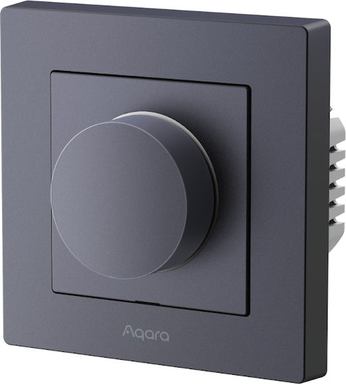 Aqara Χωνευτός Διακόπτης Dimmer με Πλαίσιο Universal Περιστροφικός 300W σε Γκρι Χρώμα