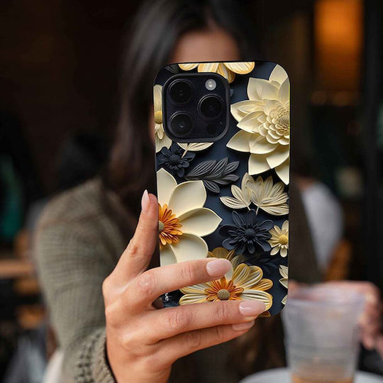 Sonique 3D Flower Series Case for Motorola Moto G85 5G Ecru