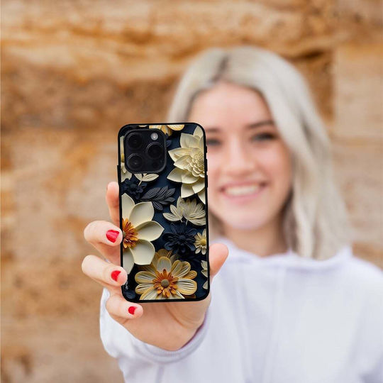 Sonique 3D Flower Series Case for Motorola Moto G85 5G Ecru