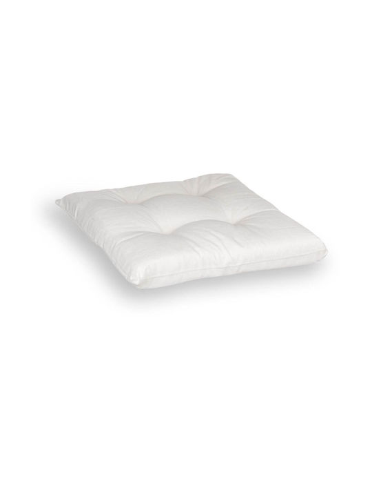 Garden Chair Cushion Off White 40x40cm.