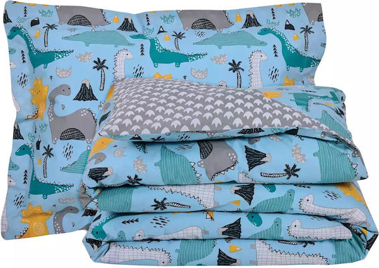 Das Home Kinderbettlaken Einzeln 4928 Blau, Grau 170x260cm