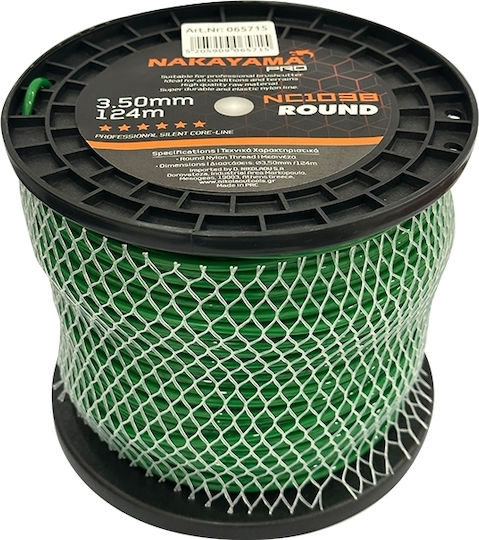 Nakayama Pro Nc1038 Bürstenschneider Rund Fadentyp Länge 124m und Dicke 3.5mm