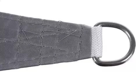 Gardlov Square Shade Sail Gray With Hoop 3.6x3.6m 120gr/m²