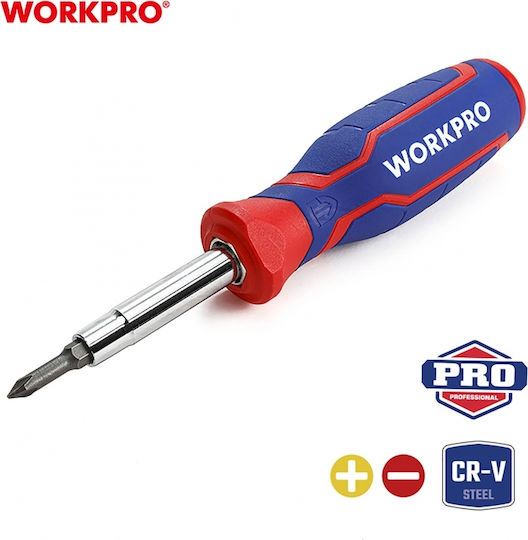 WorkPro Screwdriver with Interchangeable Tips