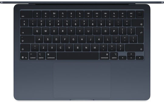 Apple MacBook Air 13.6" IPS Retina Display (M4-10-Core/16GB/256GB SSD/8-Core GPU) με Φορτιστή 30W Midnight (GR Keyboard)