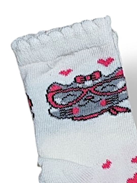 Babydom Șosete pentru Copii Ecru, Pink 3 Perechi