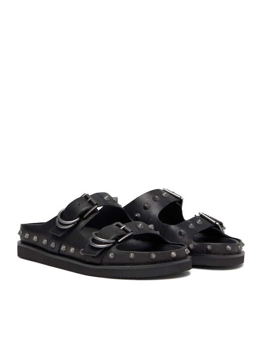 Ash Combo A Sandale Casual Damă Din Piele Negru