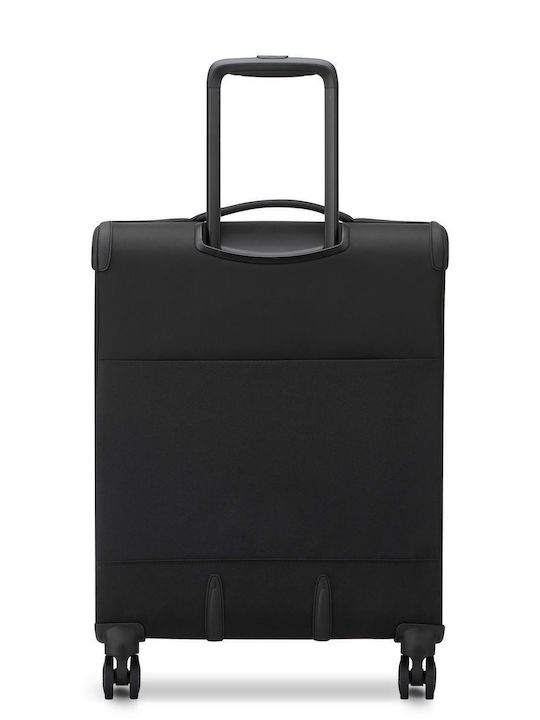 Delsey Brochant Cabin Hard Suitcase Black with 4 Wheels Height 55cm