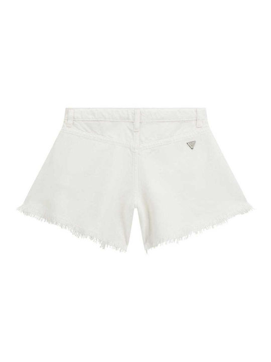 Șort/Salopetă Copii din Material Textil Alb