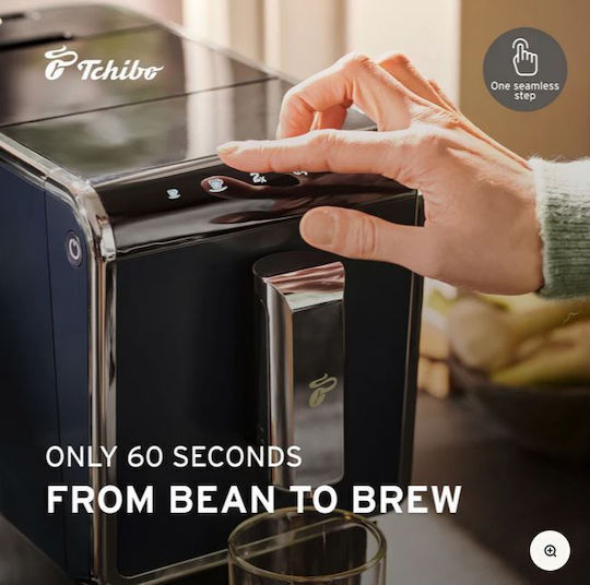 Tchibo Αυτόματη Μηχανή Espresso 1350W Πίεσης 19bar με Μύλο Άλεσης Μαύρη B0914Z8XF5