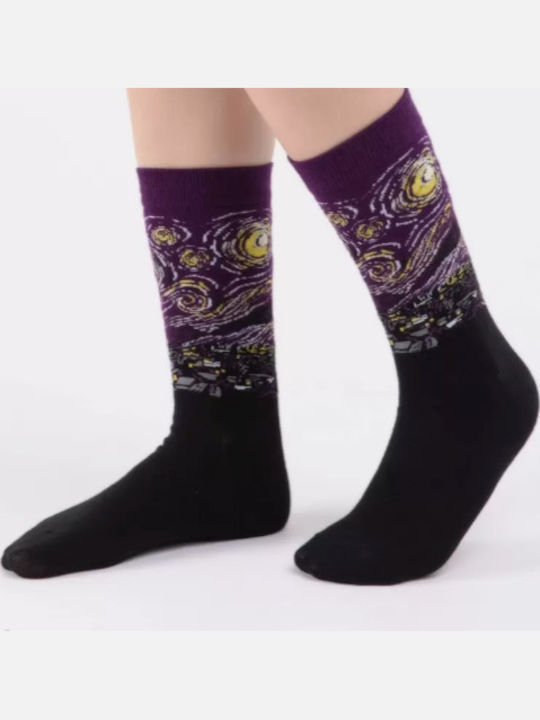 Roza Socks Unisex Κάλτσα ” Starry Night ” Roza Socks Unisex Κάλτσα ” Starry Night ”