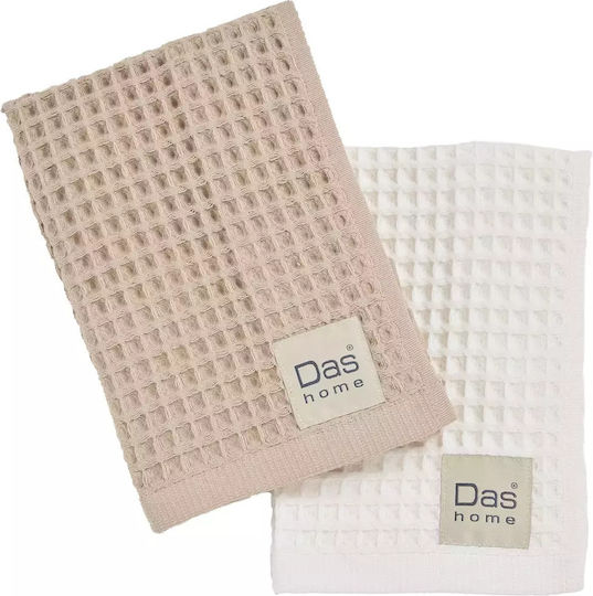 Das Home 0800 Ποτηρόπανο από 100% Βαμβάκι σε Μπεζ Χρώμα 40x60cm 2τμχ Das Home 0800 Ποτηρόπανο από 100% Βαμβάκι σε Μπεζ Χρώμα 40x60cm 2τμχ