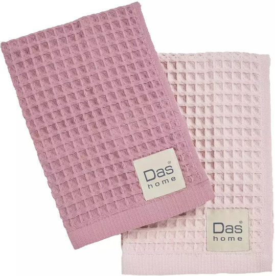 Das Home 0803 Geschirrtuch aus 100% Baumwolle in Rosa Farbe 40x60cm 2Stück Das Home 0803 Geschirrtuch aus 100% Baumwolle in Rosa Farbe 40x60cm 2Stück